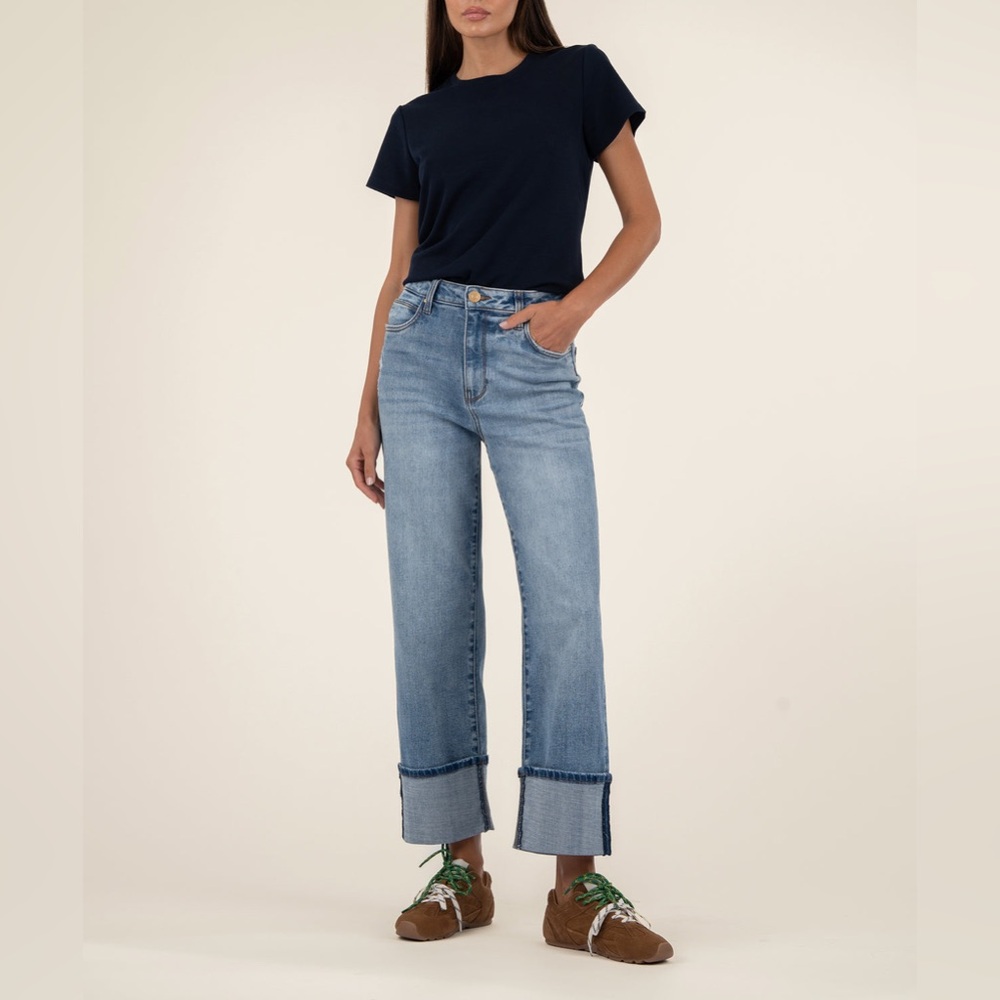 NWT Kut from the Kloth Sienna High Rise Straight Love Blue Size 2